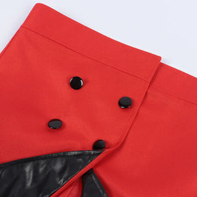 Anime dandadan Momo Ayase cosplay red costume coat dress socking earrings Hallowmas carnival play role clothes clothing