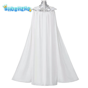 Cosplay Hela White Outfit Halloween Cosplay Costume Set Bodysuit White Jumpsuit Superheroine Costume With Cape Suit