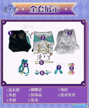 Lazulight Finana Elira Pomu Cosplay Costumes Vtuber Cosplay Dress Anime Clothing Halloween Party Uniforms