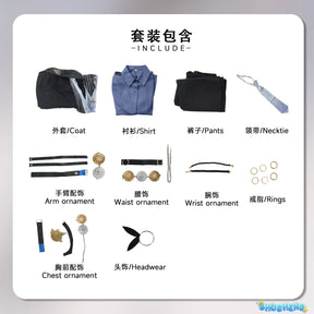 Zenless Zone Zero Hugo Vlad Cos Costume Game Men Cosplay Costumes Full Set