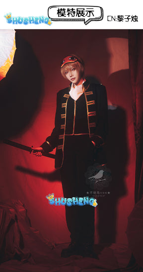Gintama Anime Okita Sogo Hijikata Toushirou Kondou Isao Cosplay Costume Coat Vest Pants Cos Halloween Christmas Gift