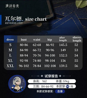 Reverse:1999 Urd Cosplay Costume Uniform Halloween Carnival Party Christmas Play Role Clothes Clothing for Women