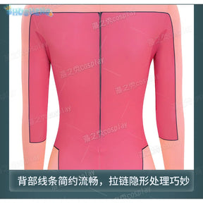 Movie Atom Eve cosplay invincible costume jumpsuit cloak socks shoe set Halloween Party pink Women tight fitting uniform xs-xxxl