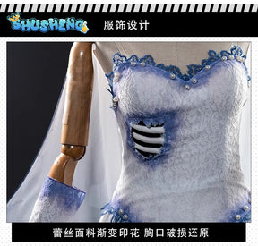 Diaguise Emily Cosplay Dress Woman Tim's Bride Victor's Wife Emily Long Dress Ghost Gothic Dress Halloween Costumes for Woman