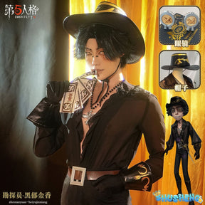 Game Identity Ⅴ Norton Campbell Prospector Cosplay Costume Hat glasse jewelr props Halloween party handsome uniform complete set