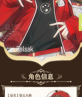 Prisoner Luca Balsa Cosplay Game Identity V Cosplay Costume Red Uniforms Coat Hat Wig Suits Party Play Clothes for Men Women