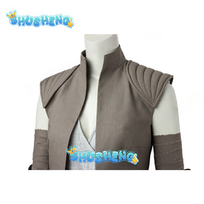 Rey Cosplay Pants Top Belt Fantasia Female Outfit Women Halloween Messenger Bag Movie Space Battle Fantasy Disguise Costume