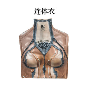 Eve IN STOC Game Stellar Blade Cosplay Costume Superhero Bodysuit Woman Catsuit Printed Spandex Eve Outfit Halloween Costume