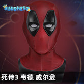 Anime Movie Deadpool Cosplay Mask Head Cover Knitted Cotton Mesh Helmet Halloween Party Carnival Costume Props