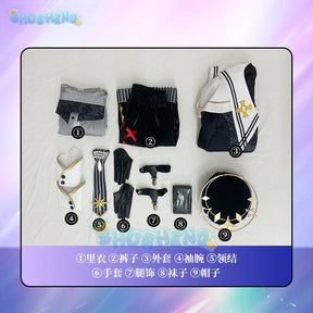 Together Stars!Suo Tsukasa Mashiro Tomoya Sengoku Shinobu Hanamura Fuyume Cosplay Costume Uniform Halloween Carnival Party