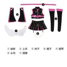 Anime 2.5 Dimensional Seduction Lilysa Amano Liliel Miriella Cosplay Costume Wig Uniform Skirt Wings Halloween Party Women