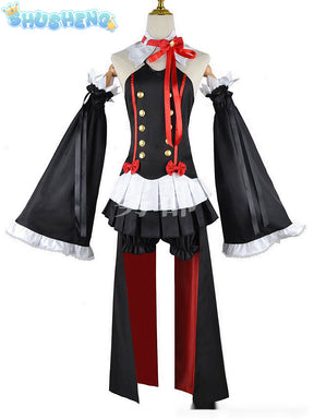 Krul Tepes Cosplay Seraph of The End Seraph of The End Vampire Uniform Wig Dress Headwear Cos Halloween Party Carnival Party Set