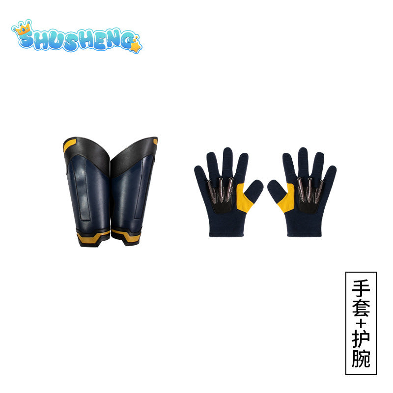 New Movie Wolverine Cosplay Costume Mask Jumpsuit Vest Gloves Belt Wolf Steel Claw Handsome Suit For Men High Quality Made