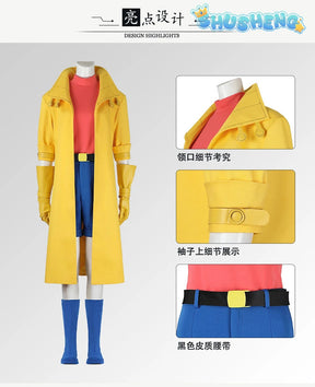 Super Villain Fantasia X 97 Cosplay Jubilee Cosplay Costume Disguise For Girls Women Adult Coat PantsHalloween Carnival Suit