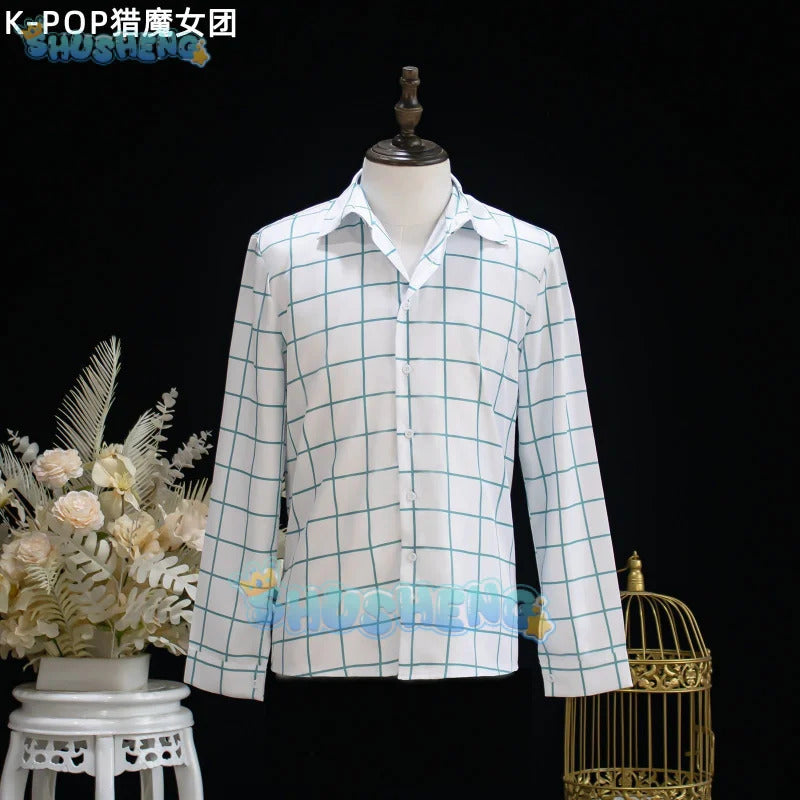 KPop Demon Hunters Saja Boys Jinu Cosplay Costume Uniform Halloween Carnival Party Christmas Play Role Clothes Clothing