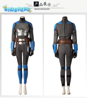 Bo Katan Kryze Cosplay Costume Women Jumpsuit Bodysuit One-piece Clothing Fantasia Women Halloween Party Roleplay Disguise Suit