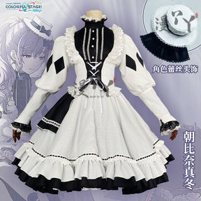 Asahina Mafuyu Cosplay Costume Anime Project Sekai Lovely Lolita Dress Halloween Outfit for Women