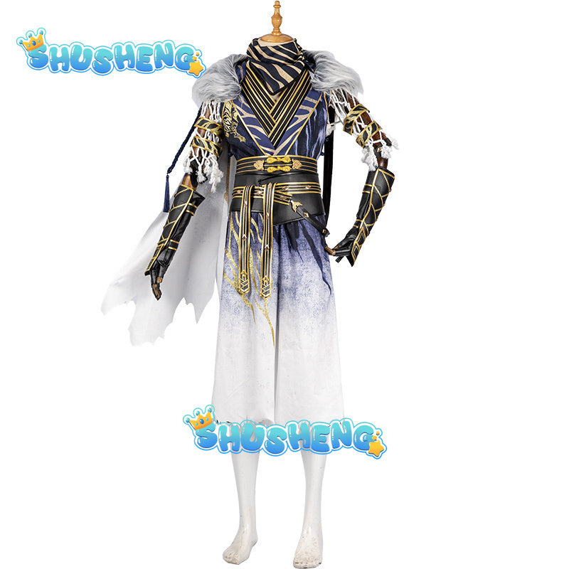 Game Naraka Bladepoint Akos Hu Cosplay Costume New Men's Halloween Party Outfit Set with Wig Accessories New Arrival Hot Sale