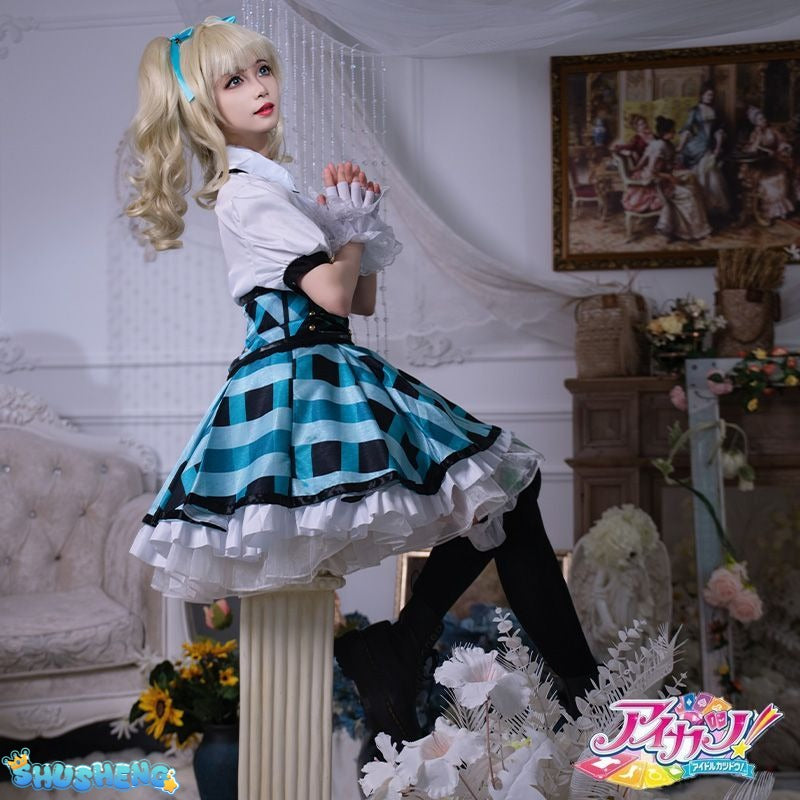 Todo Yurika Cosplay Costume Game Aikatsu Uniform Halloween Carnival Party Christmas Play Role Clothes Clothing