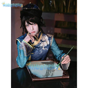 Edgar Valden Cosplay Game Identity V Painter Women Fashion Hanfu Uniform Role Play Clothing Christmas Halloween Costumes Stock