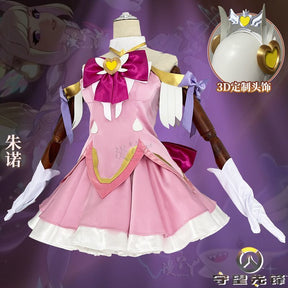 Juno Cosplay New Magical Girl Overwatch Costume Halloween Party Sweet Lolita Dress Gloves Socks Pro New Women Juno Uniform