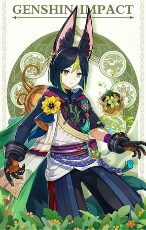 Genshin Impact Tighnari Cosplay Costume Wig Hair Shoes Gen Tighnari Tail Shin Costumes with Ears Cosplay Accessories Women Men Suit