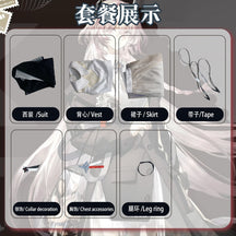 Arknights Theresa Cosplay Costume Cos Game Anime Party Uniform Hallowen Play Role Clothes New Full Set