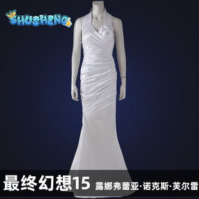 Unisex Final Fantasy XV Anime Cos Lunafreya Nox Fleuret Cosplay Costumes Outfit Halloween Christmas Uniform Suits