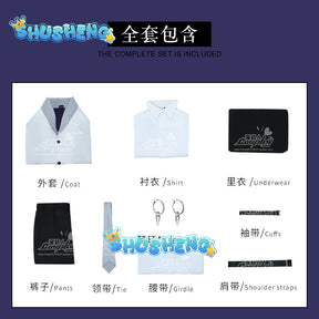 Sigma Cosplay Anime Bungou Stray Dogs 4th Costume Trench Uniform Suit Halloween Christmas Party Outfit for Men Women