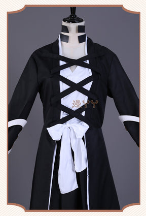 Anime Bleach Kurosaki Ichigo Cosplay Costume Japanese Manga Cosplay Black and White Outfit Halloween Role Play Uniform for Men