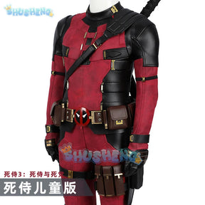 Dead Cosplay pool  Cosutme Wade Winston Wilson Cosplay Costume Children's Edition  Movie Anti-hero Suit Halloween