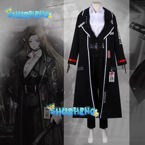 Game Limbus Company Rodya Cosplay Costumes Rodion No.0.9 Uniform Clothing Black Jacket Halloween Carnival Costumes Anime