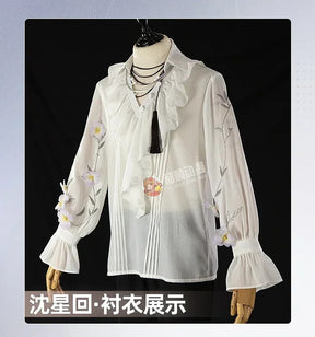 Love and Deepspace Xavier Cosplay Costume Shirt Party Fashion Handsome Uniform Halloween Role Play Clothing