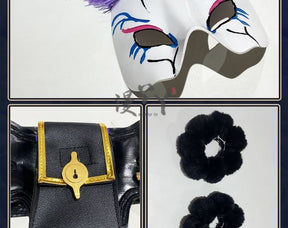 Game Wuthering Waves ROCCIA Cosplay Costume ROCCIA Two Tail Women Girl Halloween Performance Stage Roleplay Uniform