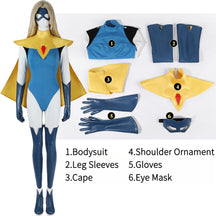 Shusheng-R Dispatch Blonde Blazer Cosplay Costume Superhero 3D Jumpsuit Shoes Sexy Women Zentai Female Halloween Party Bodysuit
