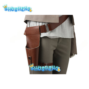 Rey Cosplay Pants Top Belt Fantasia Female Outfit Women Halloween Messenger Bag Movie Space Battle Fantasy Disguise Costume