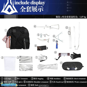 Arknights Thorns the Lodestar Cosplay Costume Uniform Halloween Carnival Party Christmas Play Role Clothes Clothing