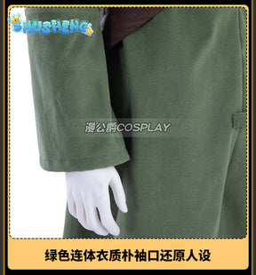 Little Nightmares III 3 Alone Cosplay Costume Green Jumpsuit Hat Cap Head Cover Bag Helmets Glasses Halloween Party Outfits