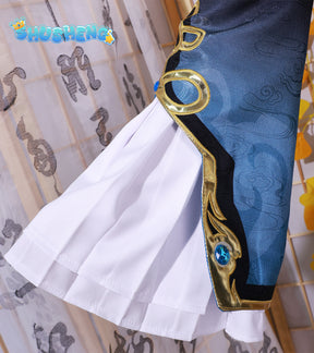 Xingqiu Cosplay Costume Genshin Impact Adult Carnival Uniform Anime Halloween Party Costumes Women Game