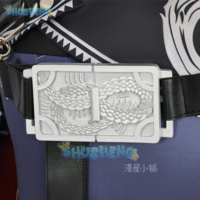 Arknights Zuo Le Cosplay Costume Uniform Cloak Earrings Pythia Zuo Xuanliao Halloween Party Women Men Carnival Props