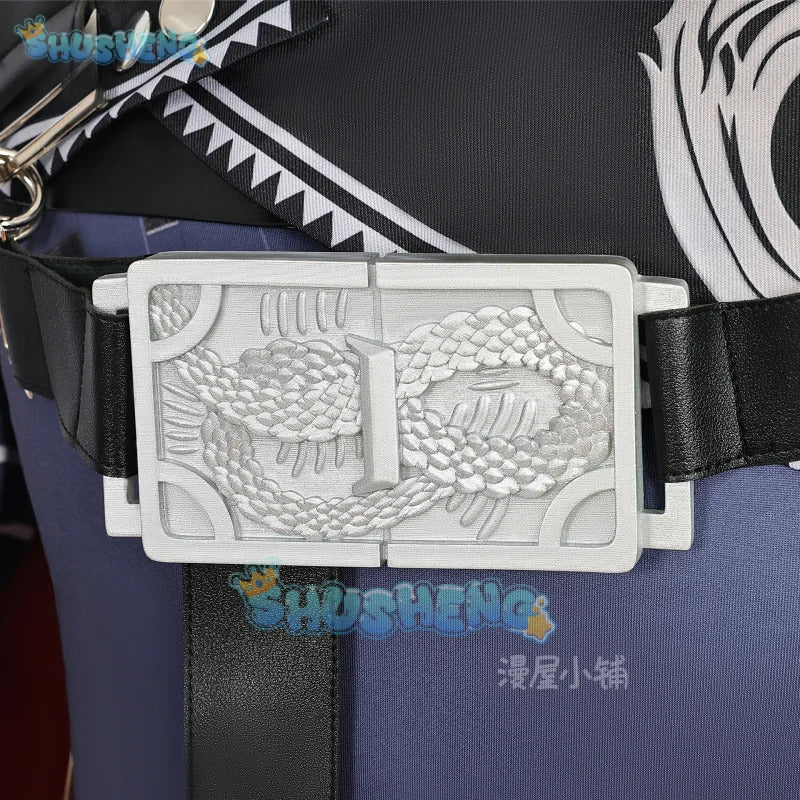 Arknights Zuo Le Cosplay Costume Uniform Cloak Earrings Pythia Zuo Xuanliao Halloween Party Women Men Carnival Props