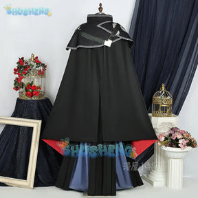Arknights Zuo Le Cosplay Costume Uniform Cloak Earrings Pythia Zuo Xuanliao Halloween Party Women Men Carnival Props