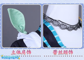 Anime Virtual Idol Pomu Rainpuff Cosplay Costume NIJISANJI EN Lazulight Member Maid Attire Lolita Woman Kawaii Party Suit