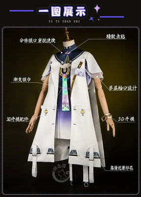 Shusheng-R Wuthering Waves MORNYE Cosplay Costume Cos Game Anime Party Uniform Hallowen Play Role Clothes Clothing