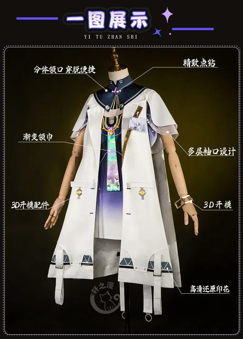 Shusheng-R Wuthering Waves MORNYE Cosplay Costume Cos Game Anime Party Uniform Hallowen Play Role Clothes Clothing