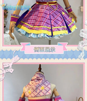 Kiriya Aoi shibuki ran Cosplay Anime Aikatsu！Costume Sweet Cute Lolita Dress  Accessories prop Halloween Party Women's Uniform