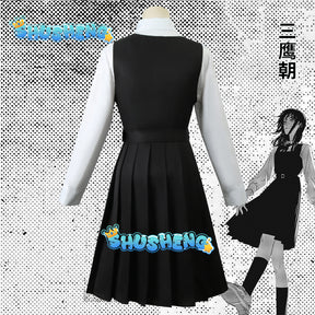 Mitaka Asa Cosplay Costume Outfits Shirt Tie Short Wig Neck Ring Women Anime Uniform Halloween