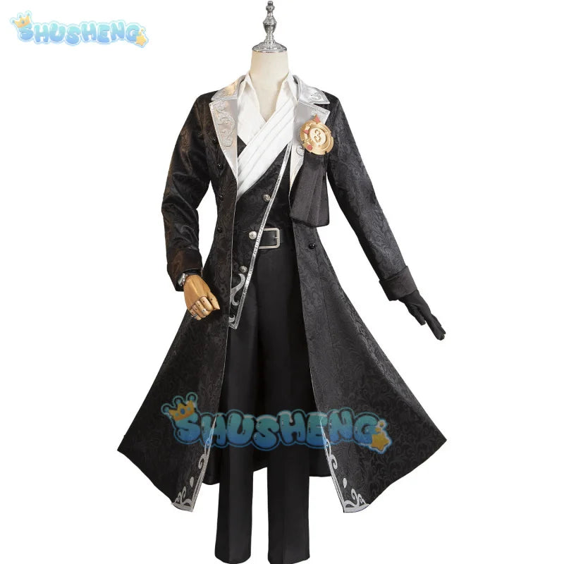 Joseph Desaulniers Cosplay Anime Game Identity V Costume Photographer Uniform Wig Prop Party Role Play Outfit for Men