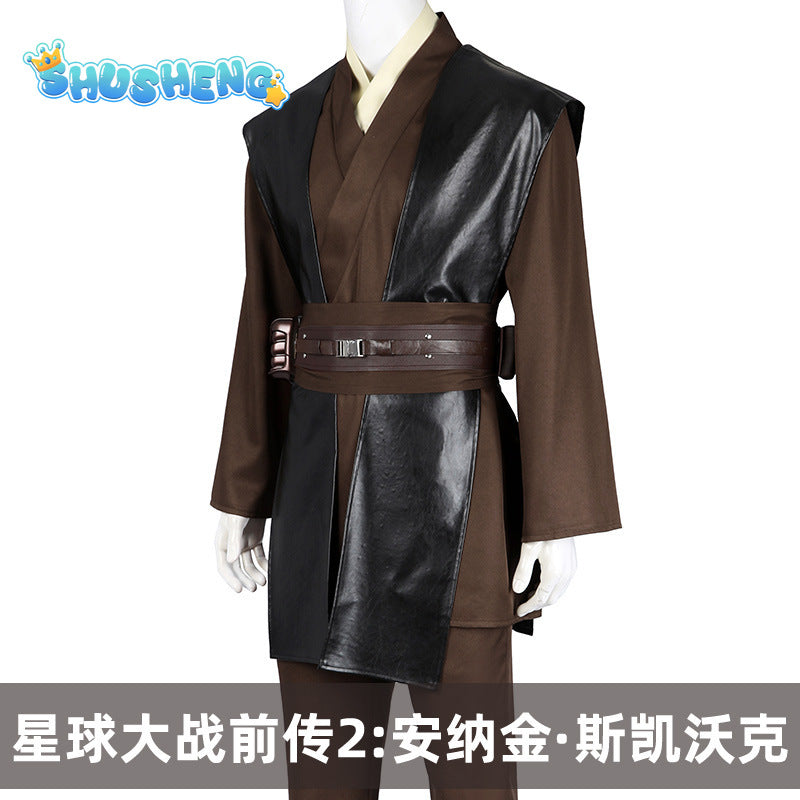 Star Wars Cosplay Anakin Skywalker Costume Custom Made Fancy Suit Battle Halloween Party cosplay set