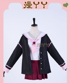 Blue Archive Shimoe Koharu Cosplay Costume Sailor Uniform Suit With Hat Wing Women Girl Halloween Party Outfit Headwear